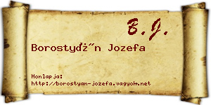 Borostyán Jozefa névjegykártya